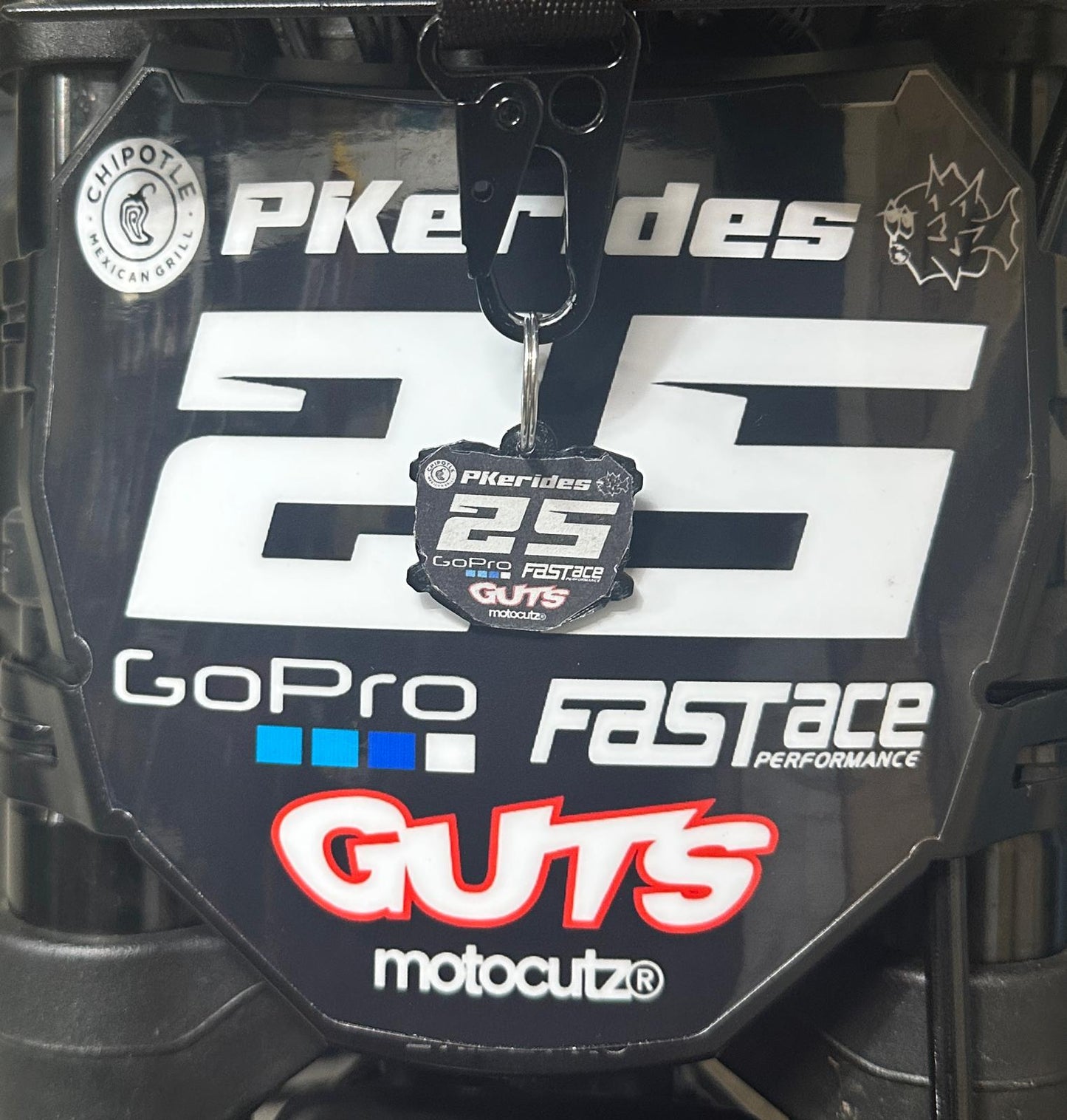 Custom ODI Numberplate Keychain