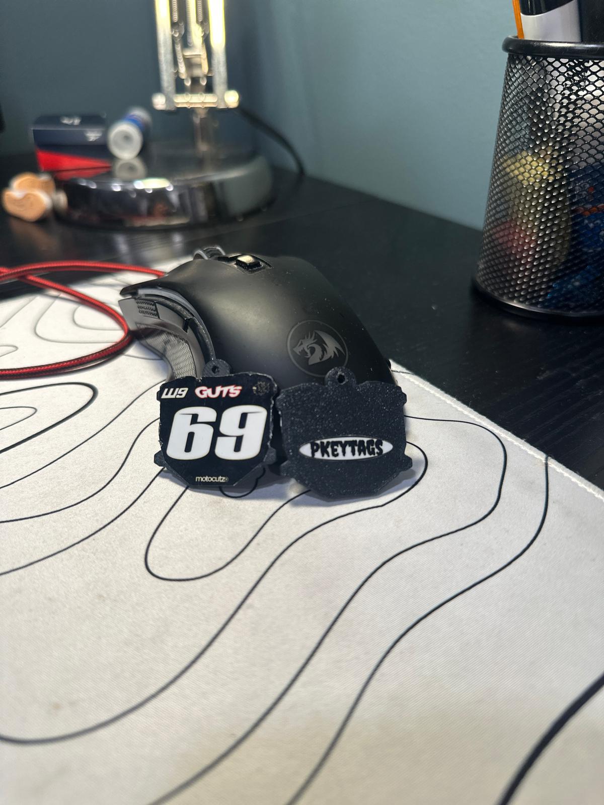 Custom ODI Numberplate Keychain