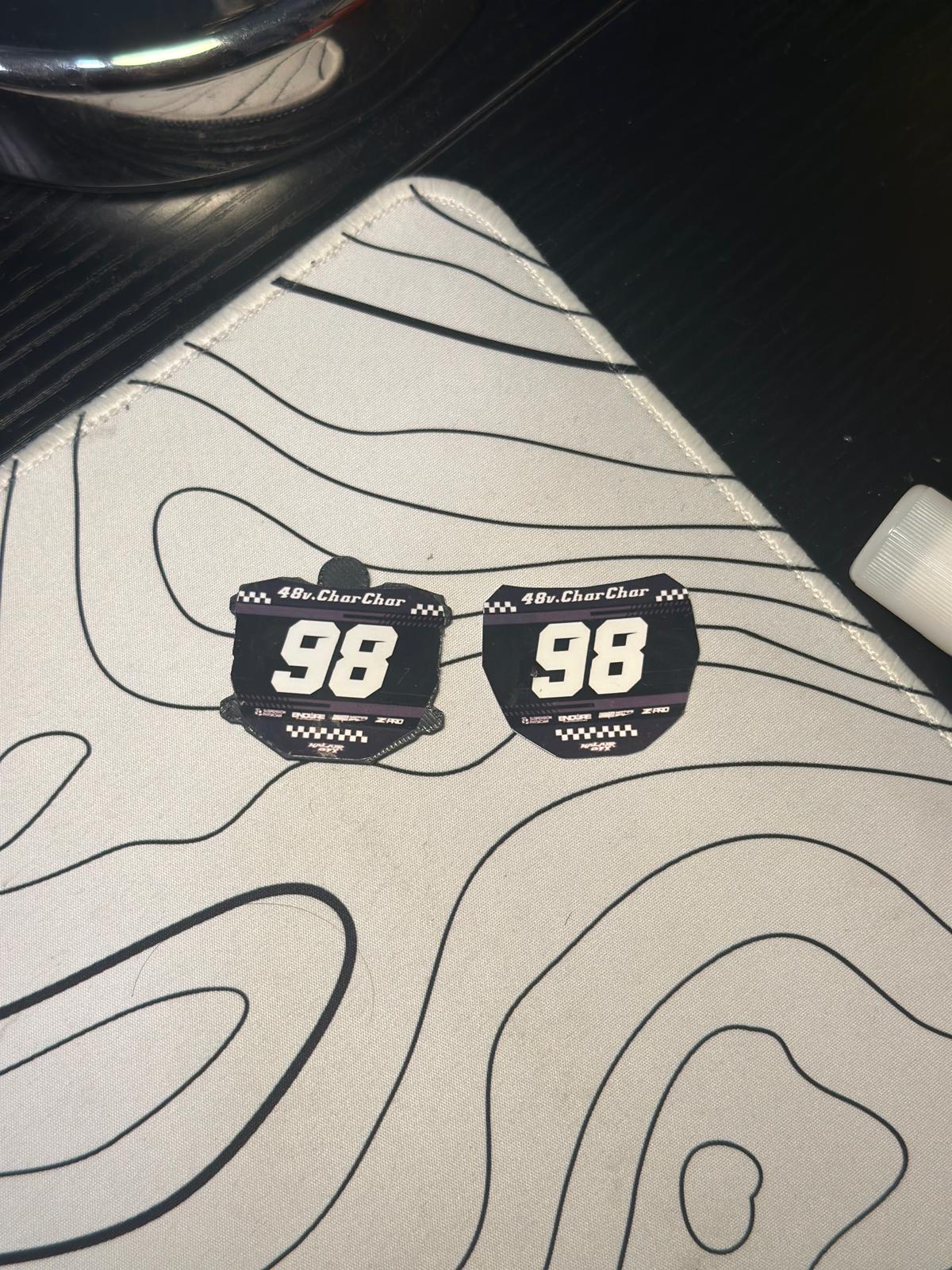 Custom ODI Numberplate Keychain