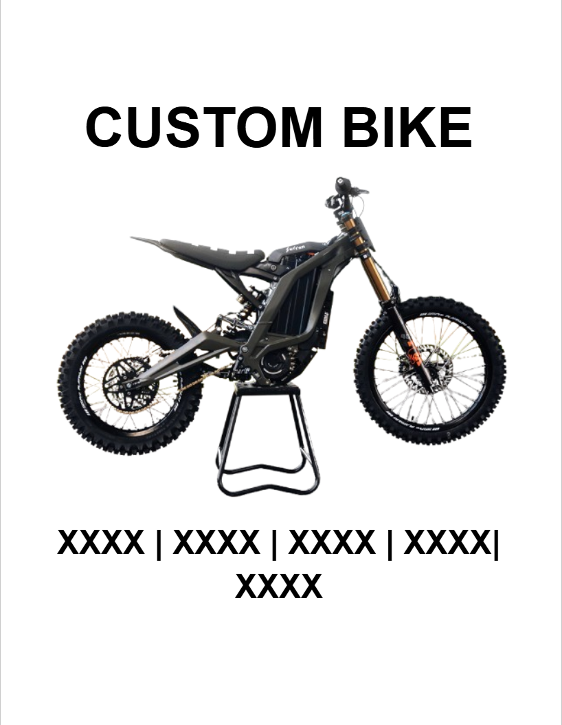 Framed Custom E-Bike Poster