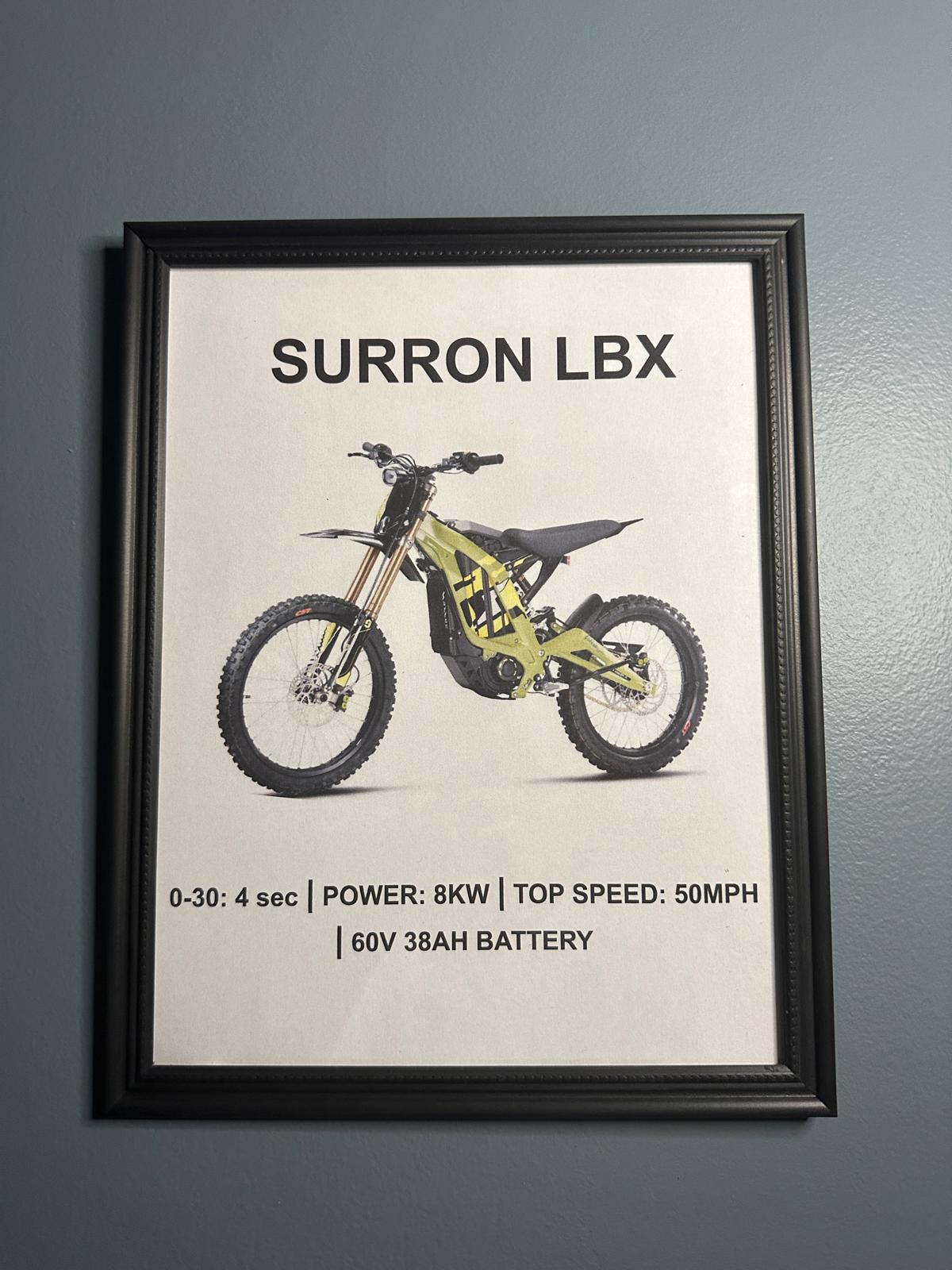Surron LBX Framed Poster