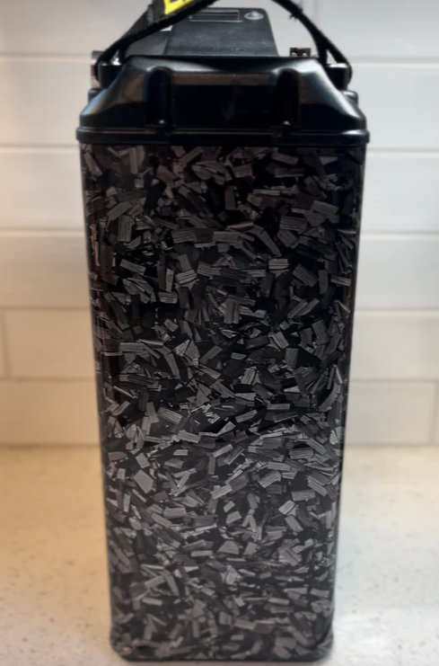 Pre-cut Forged Carbon Battery wrap