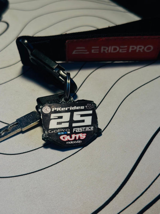 Custom ODI Numberplate Keychain