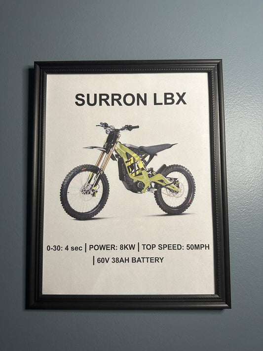 Surron LBX Framed Poster